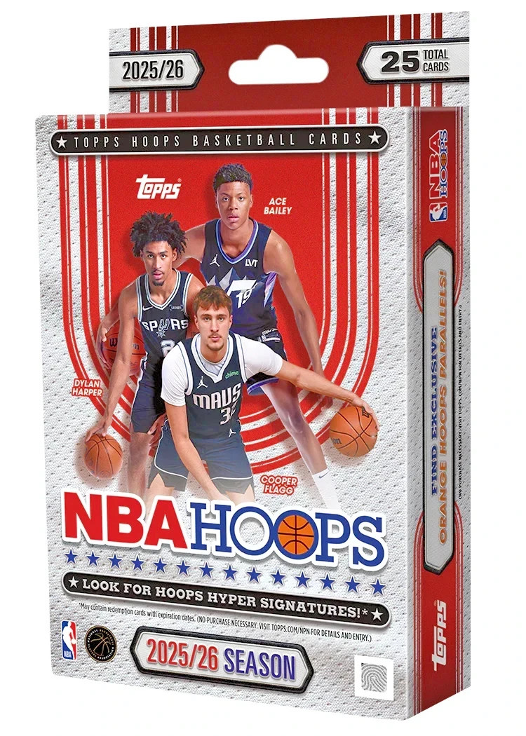 2025-26 Topps NBA Hoops Basketball Factory Sealed Hanger Box
