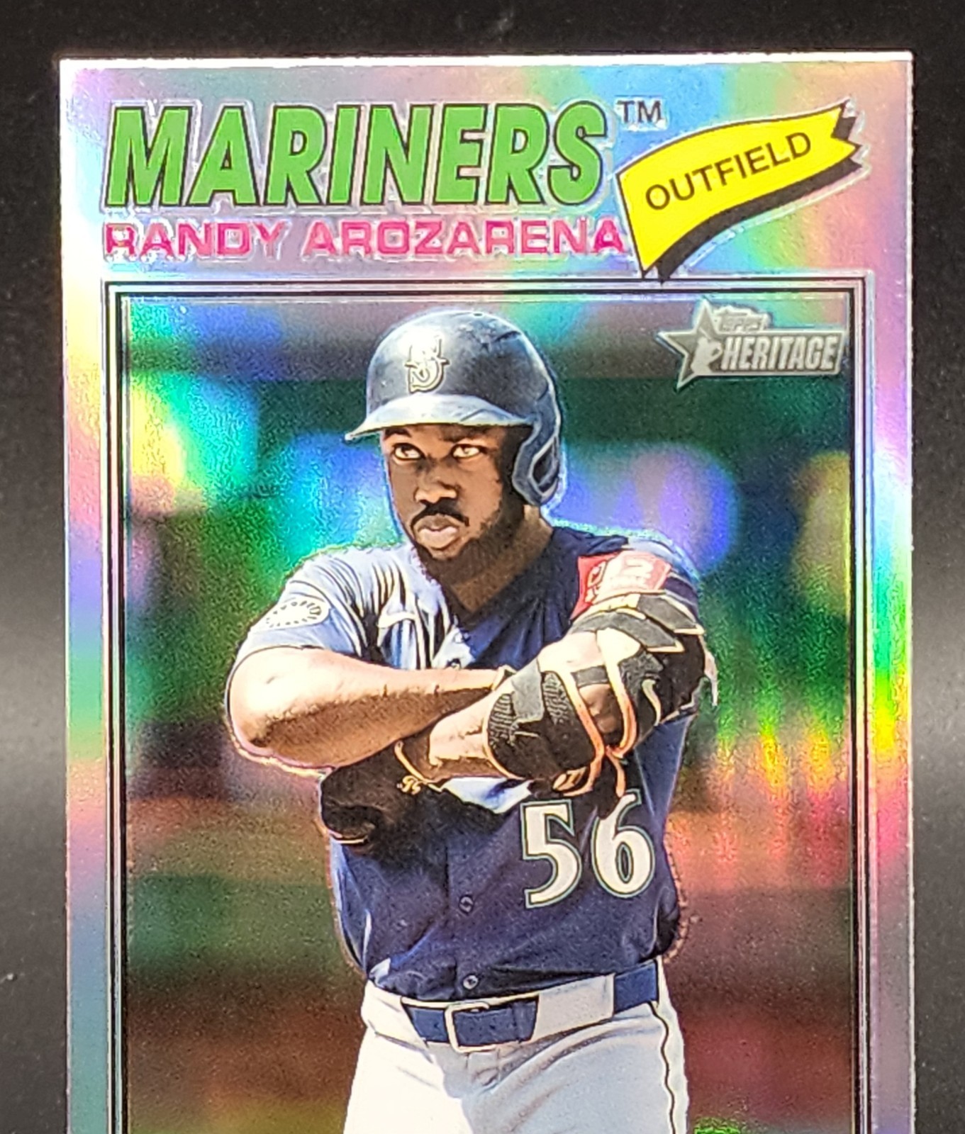 2026 Topps Heritage Randy Arozarena Chrome Refractor #286 Seattle Mariners