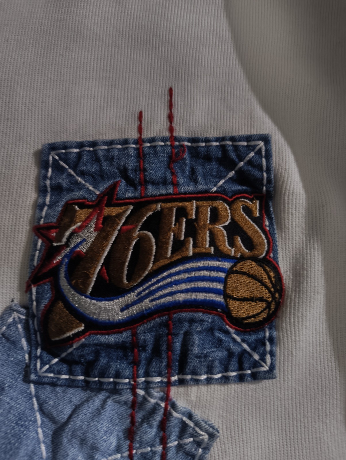 NBA Patch Sweatshirt Vintage Y2K Unk In The Cream Color Way XXL