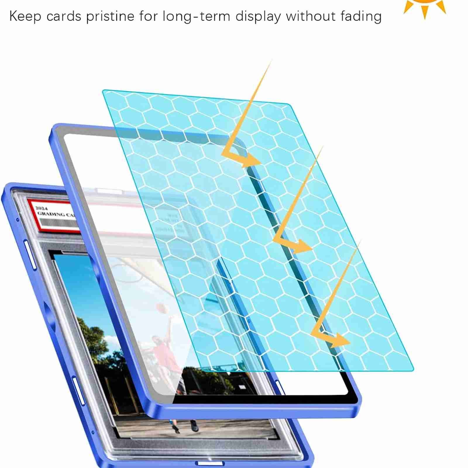 for PSA Slab Graded Trading Cards Protector Holder 35PT Magnetic Case Display