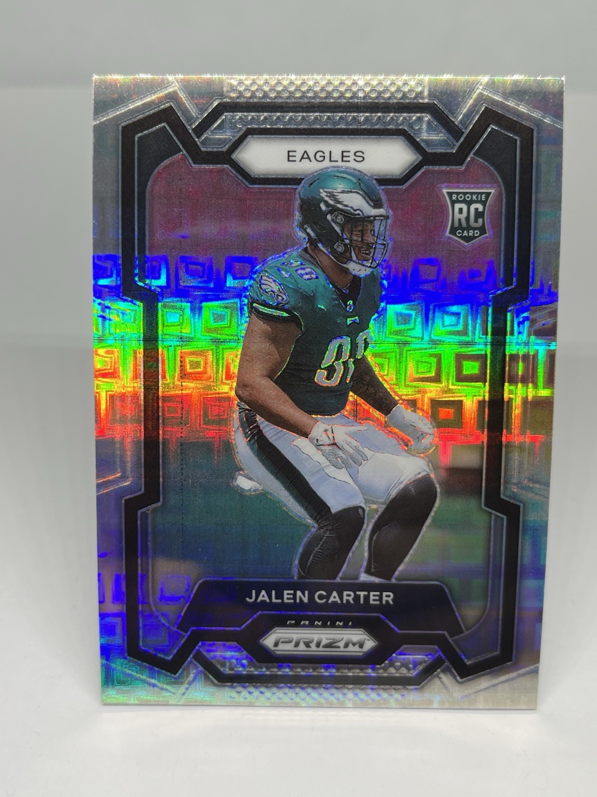 2023 Panini Prizm Jalen Carter RC Pandora Rookie 201/400 Eagles Card #381