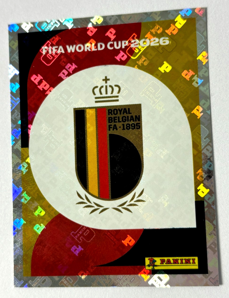 2026 FIFA WC USA Panini Sticker #489 BEL 1 BELGIUM SHIELD Brazil Edition