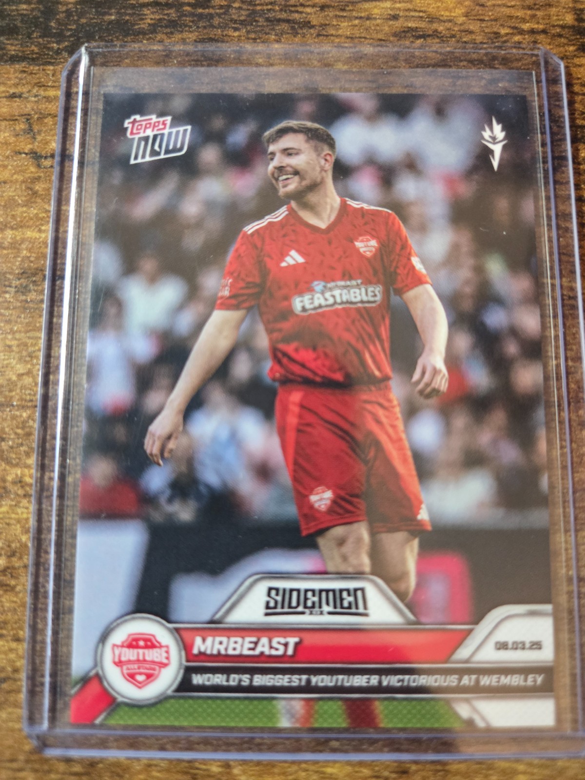 2025 Topps Now Sidemen MrBeast Biggest Youtuber Victorius Wembley #007