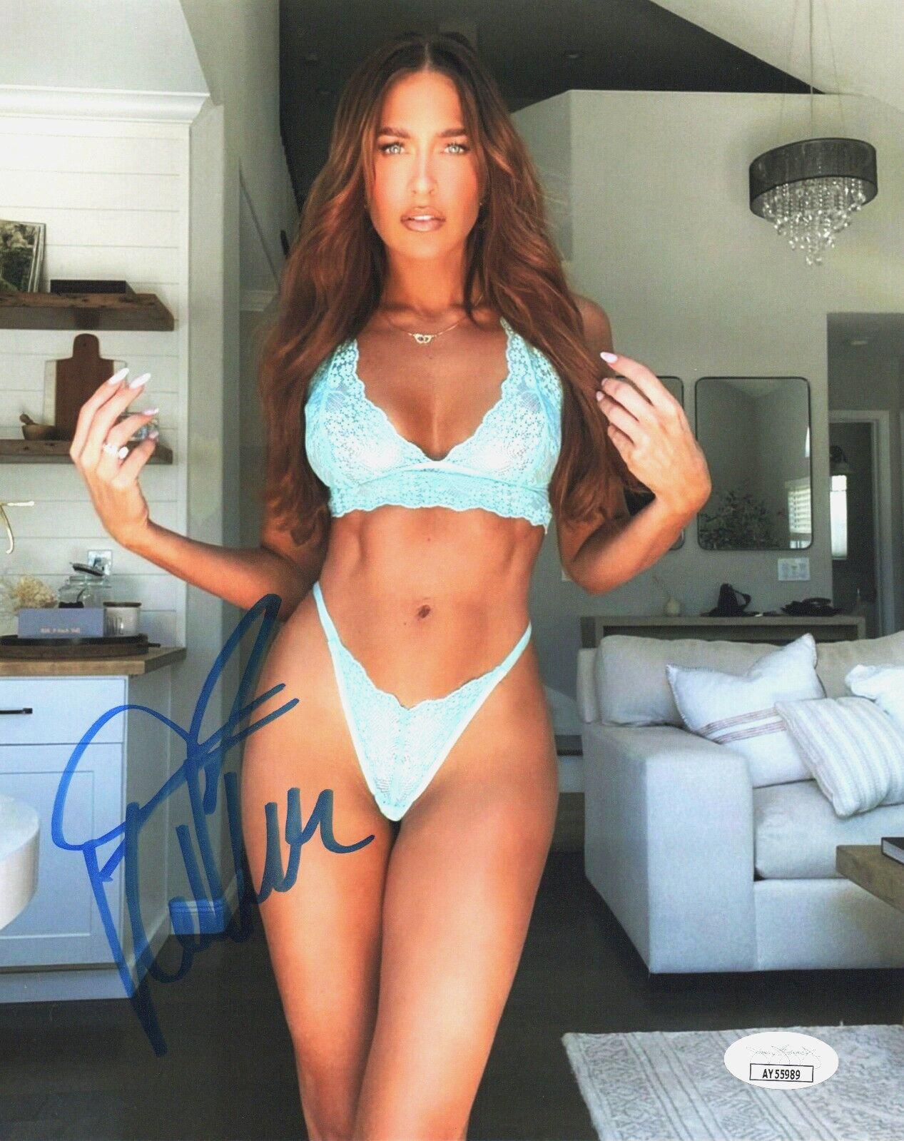 Kelly Kelly WWE Diva Signed Autograph 8×10 Photo w/ JSA COA