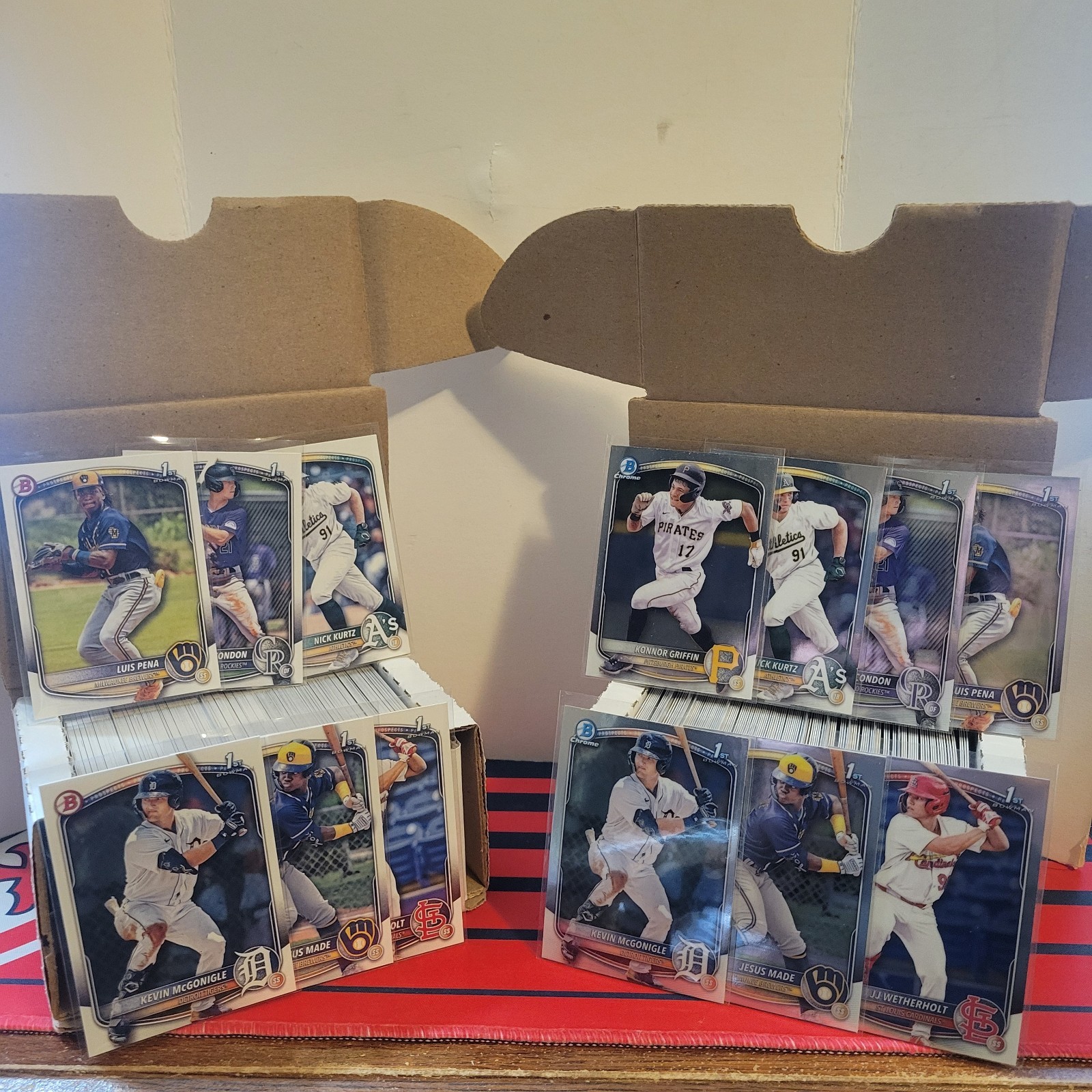 2025 Bowman Baseball Complete 400 Card Set BP 1-150, BCP 1-150 & Base #1-100
