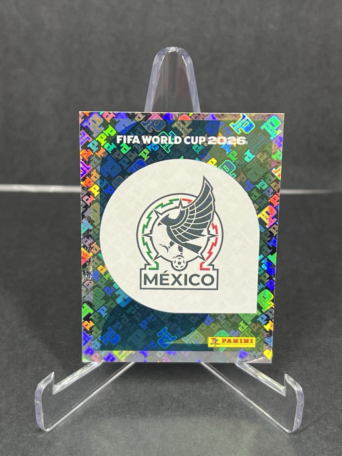 2026 Panini World Cup Sticker Team Mexico Logo Holo Foil #MEX1