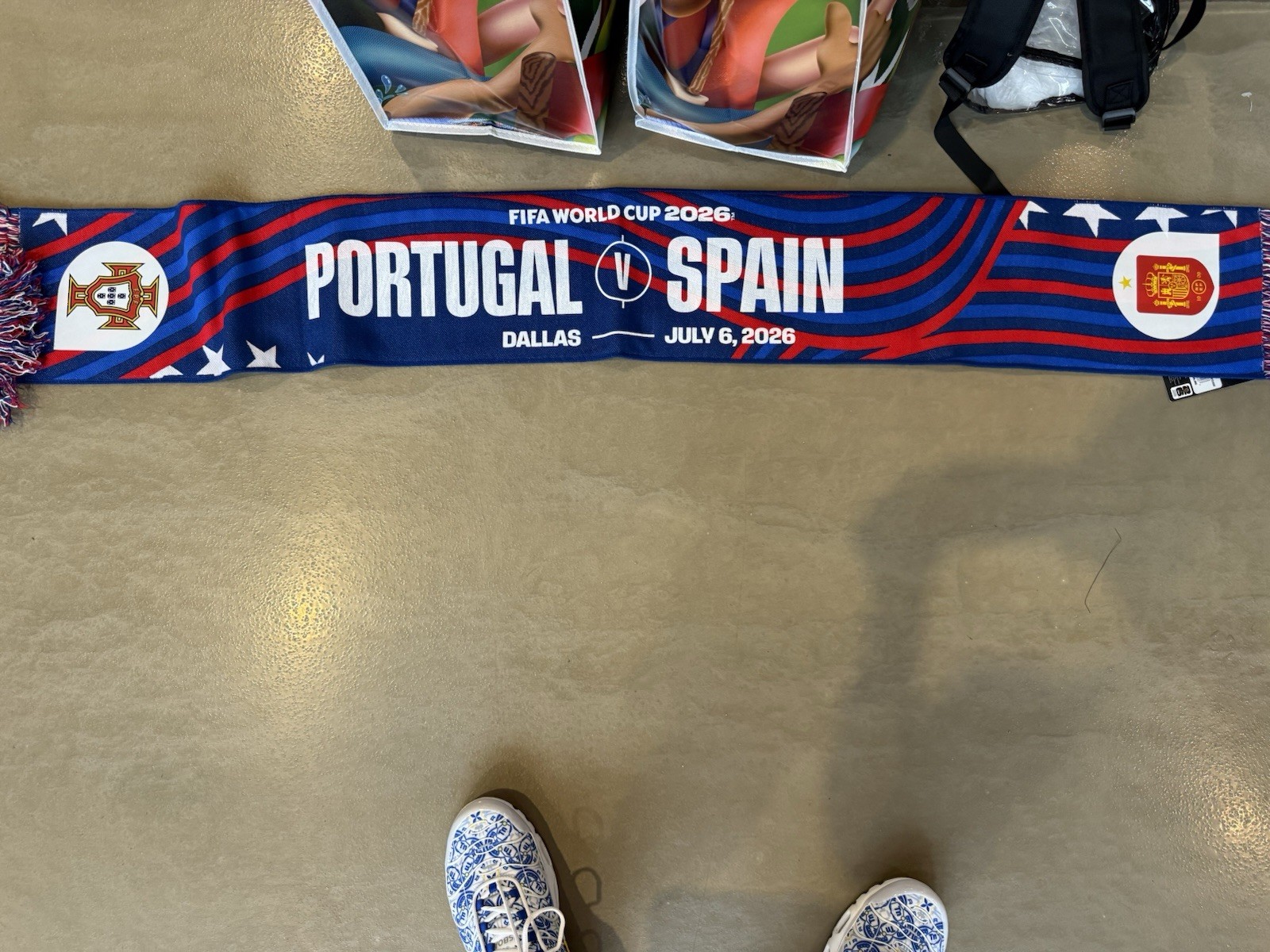 2026 World Cup Souvenir Gameday Scarf Cr7 Cristiano Ronaldo Portugal Spain Dalla