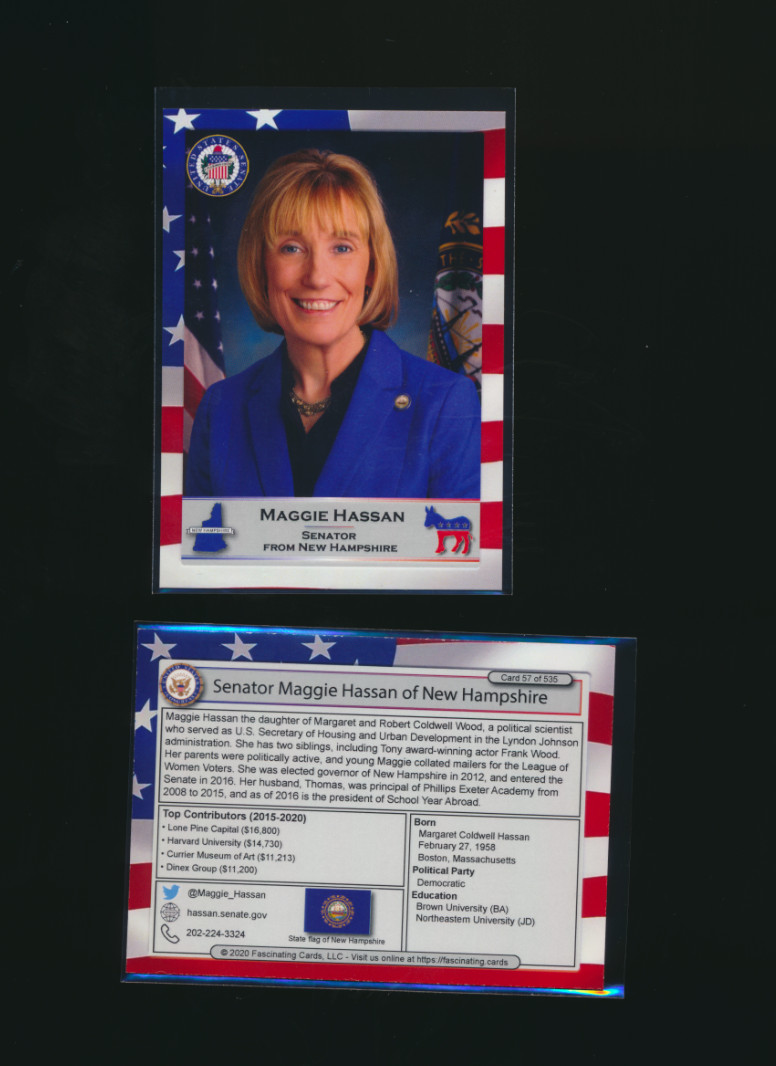 2020 United States Congress Fascinating Cards New Hampshire Maggie Hassan #57