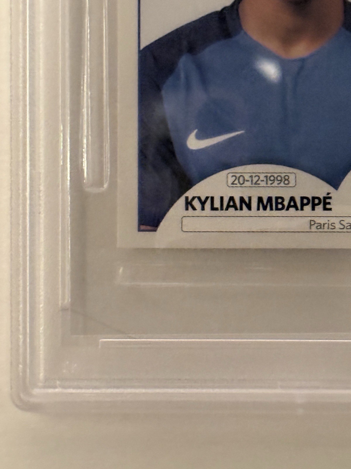 2018 Panini World Cup Kylian Mbappe Rookie Sticker #209 Black Back PSA 10 GEM