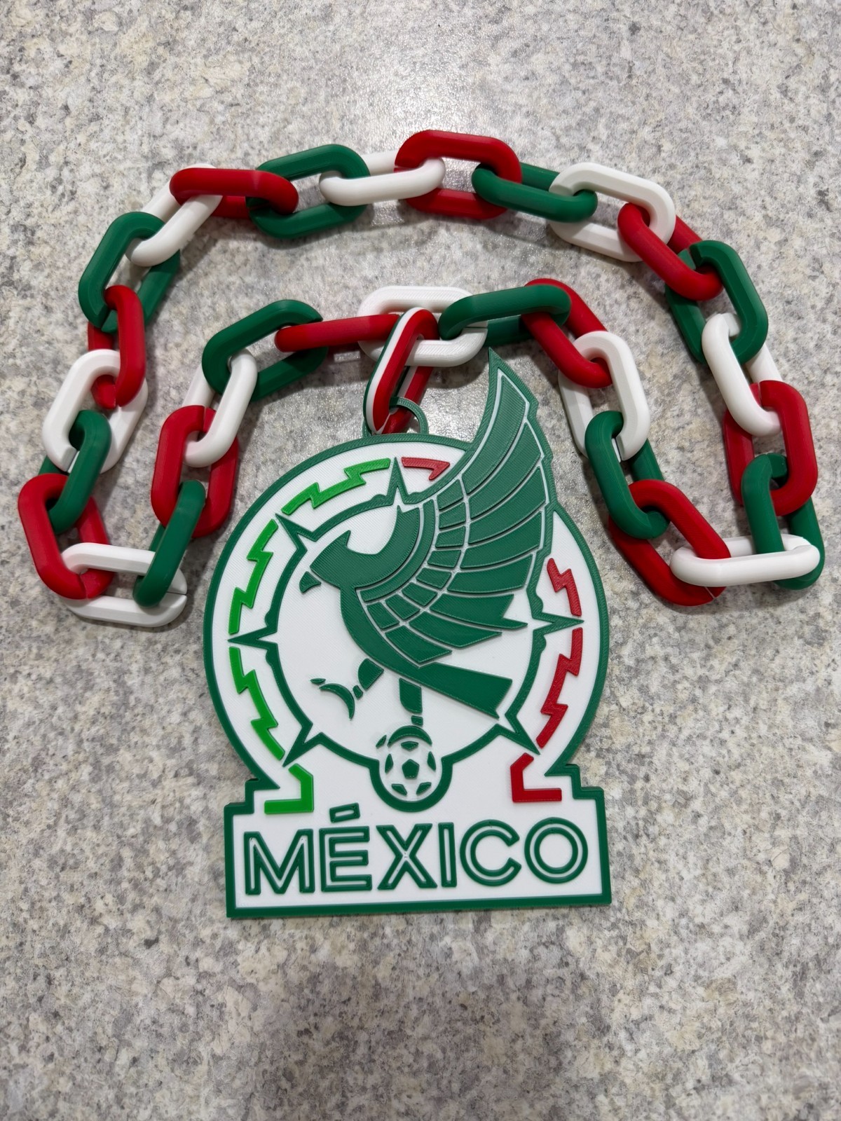 Mexico Soccer FIFA World Cup Logo Pendant Hype Chain (FAST FREE SHIPPING)