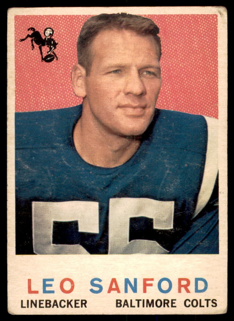 1959 Topps #149 LEO SANFORD Baltimore Colts VG+