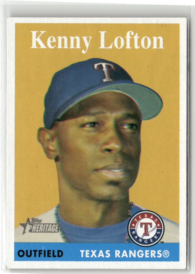 2007 TOPPS HERITAGE #320 KENNY LOFTON TEXAS RANGERS SP