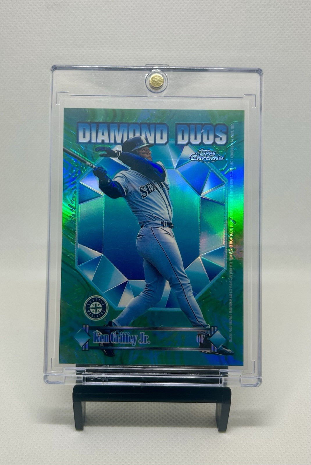 1997 Topps Chrome Diamond Duos Refractor Ken Griffey Jr. Jay Buhner