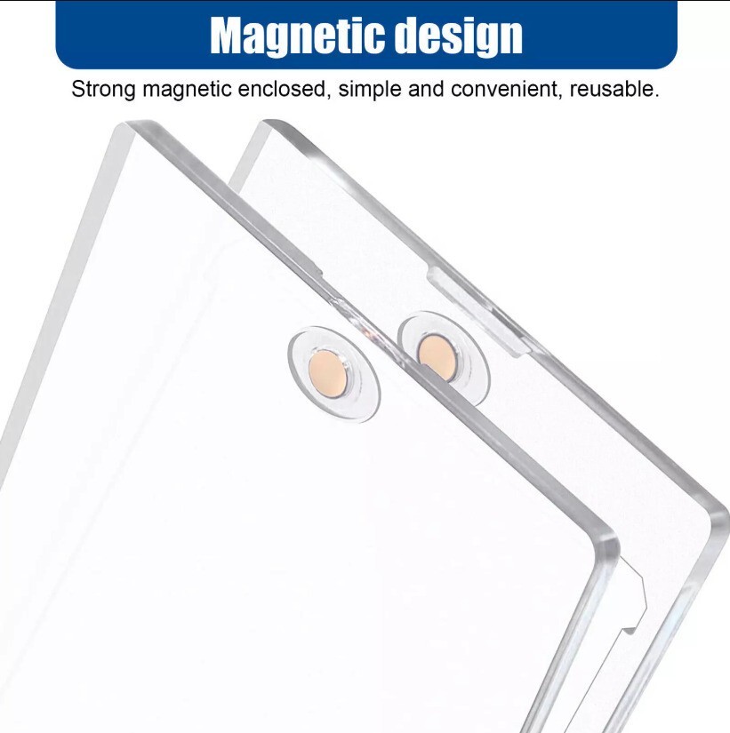 1-100 Pack Magnetic Card Holder 35 55 75 100 130 180 pt One-Touch UV Protection