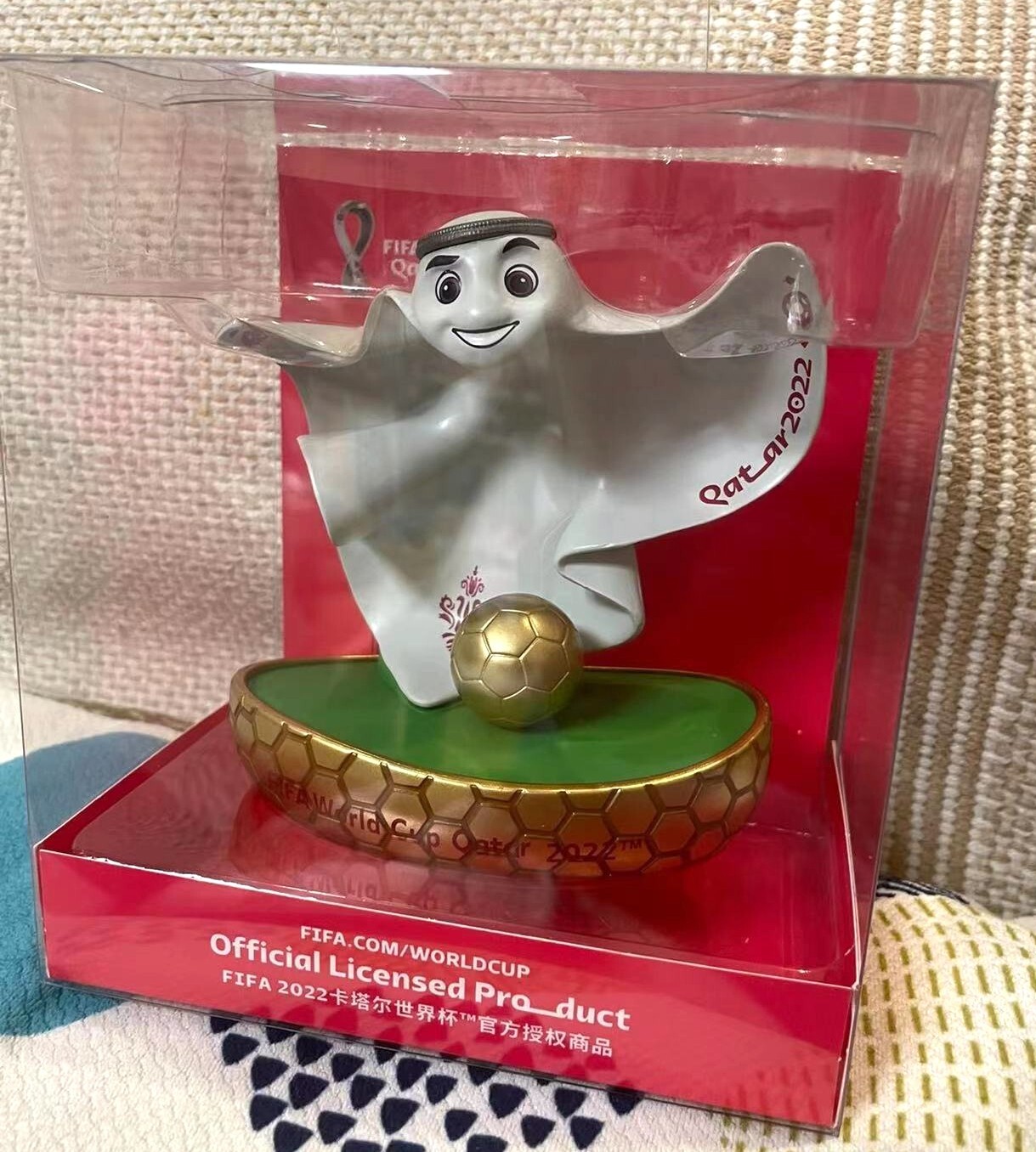Official Qatar 2022 World Cup la’eeb Mascot Doll Football Souvenir TOY