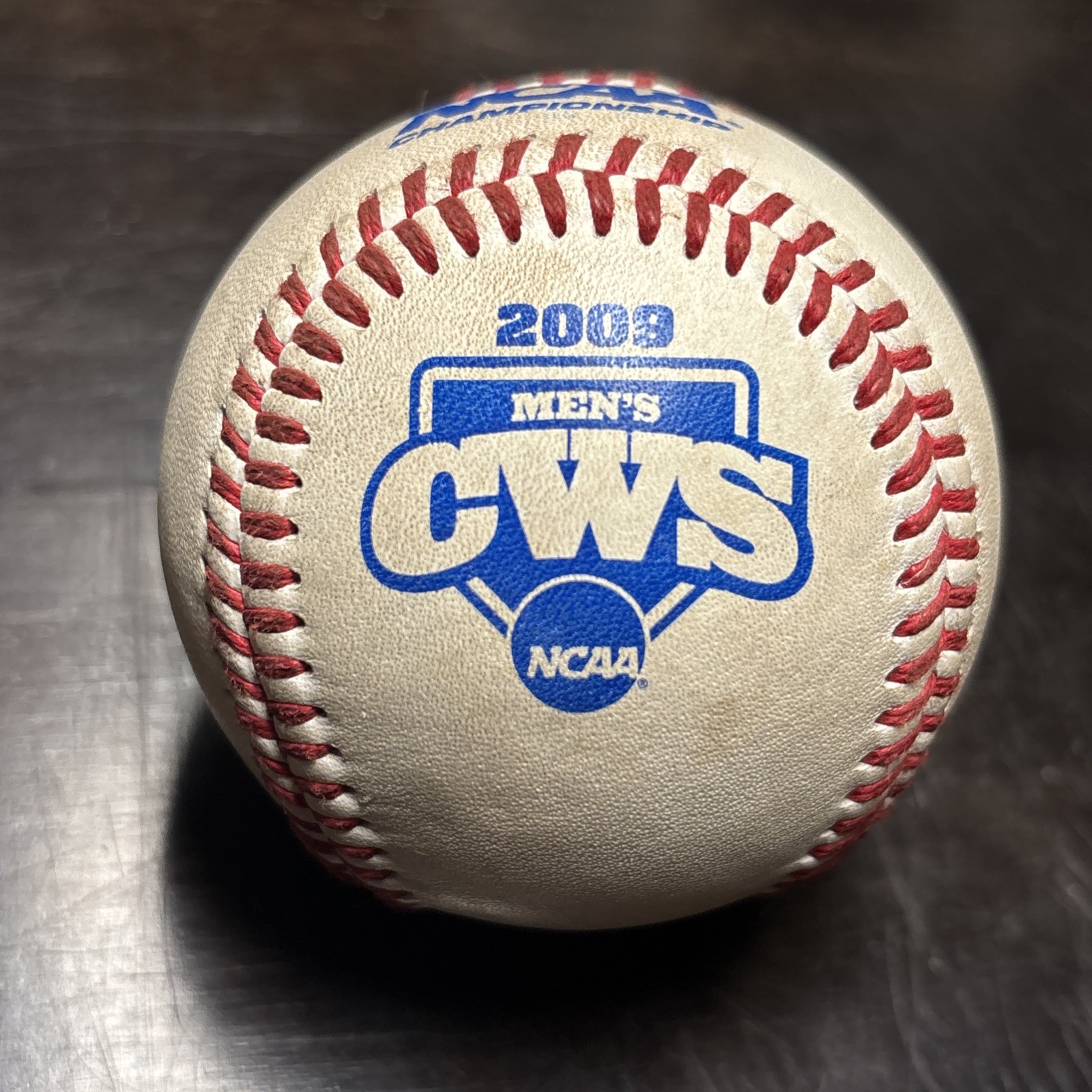 2009 NCAA College World Series Official Rawlings Baseball Game Rubbed