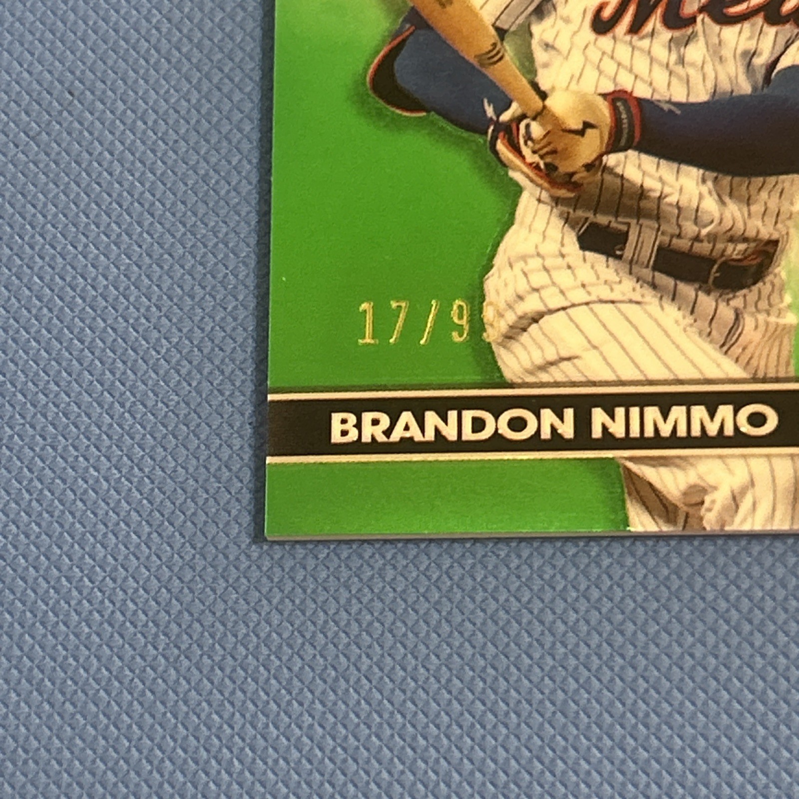 2024 Topps Chrome – Topps Chrome Authentics Brandon Nimmo Green Refractor /99