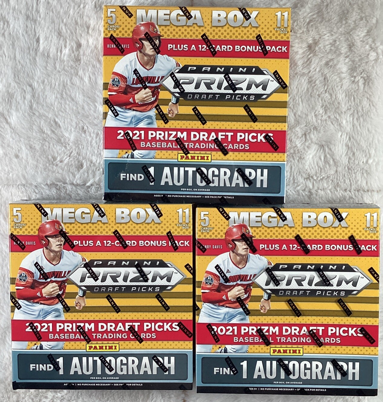 2021 Panini Prizm Draft Picks Baseball Sealed Mega Box (Lot of 3)
