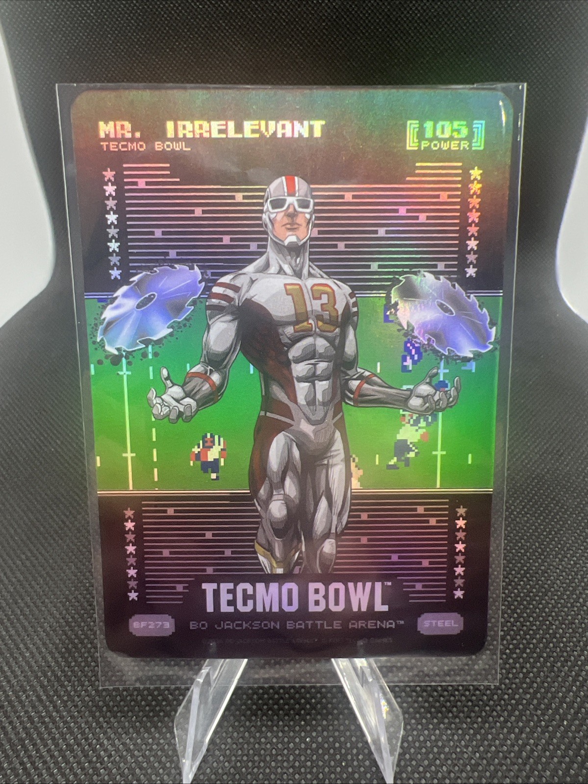 Bo Jackson Battle Arena Techmo Bowl 1st Edition Mr. Irrelevant Battlefoil