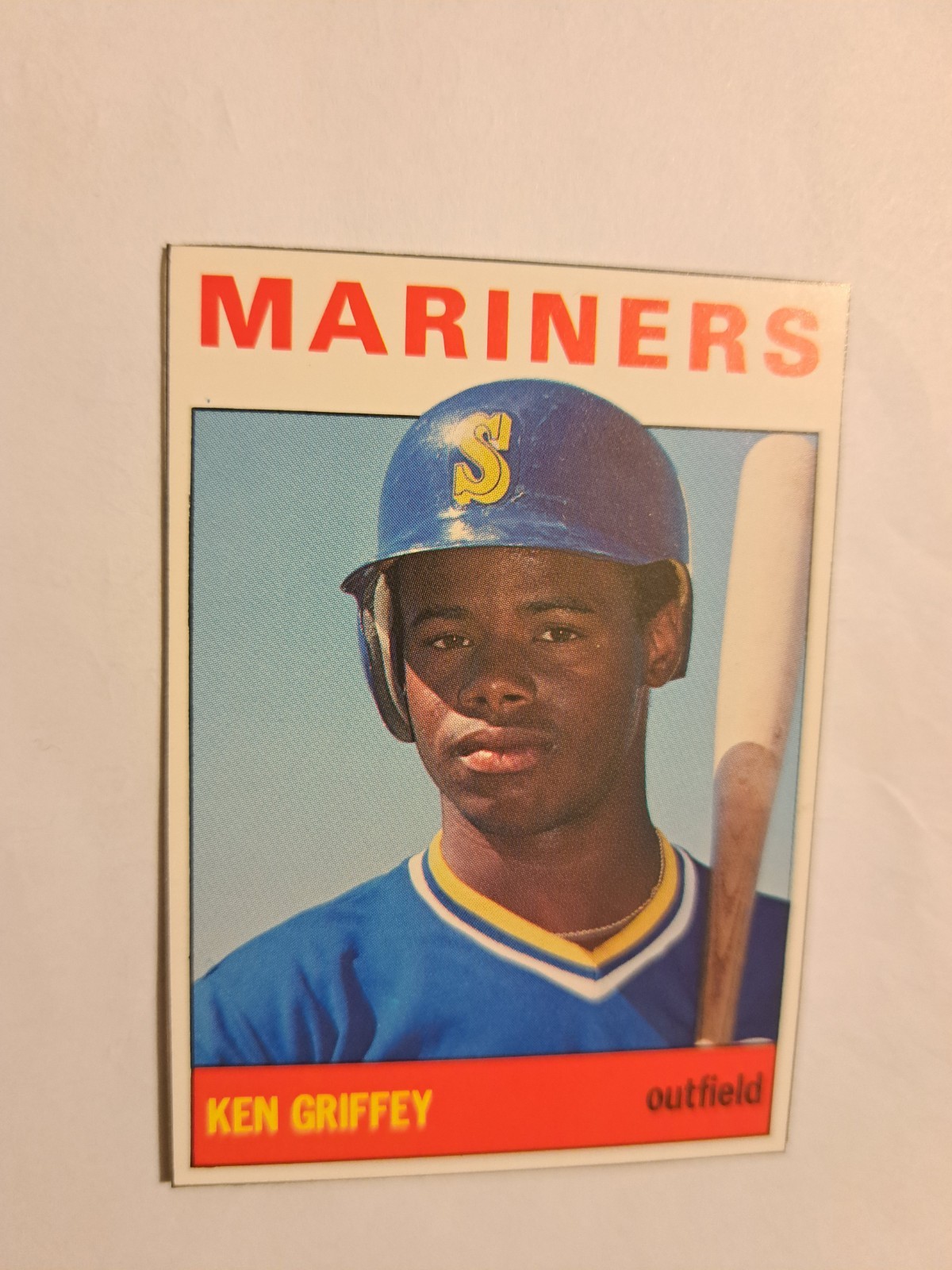 1989 SCD Price Guide Hand Cut #3 Ken Griffey Jr Rookie Card HOF