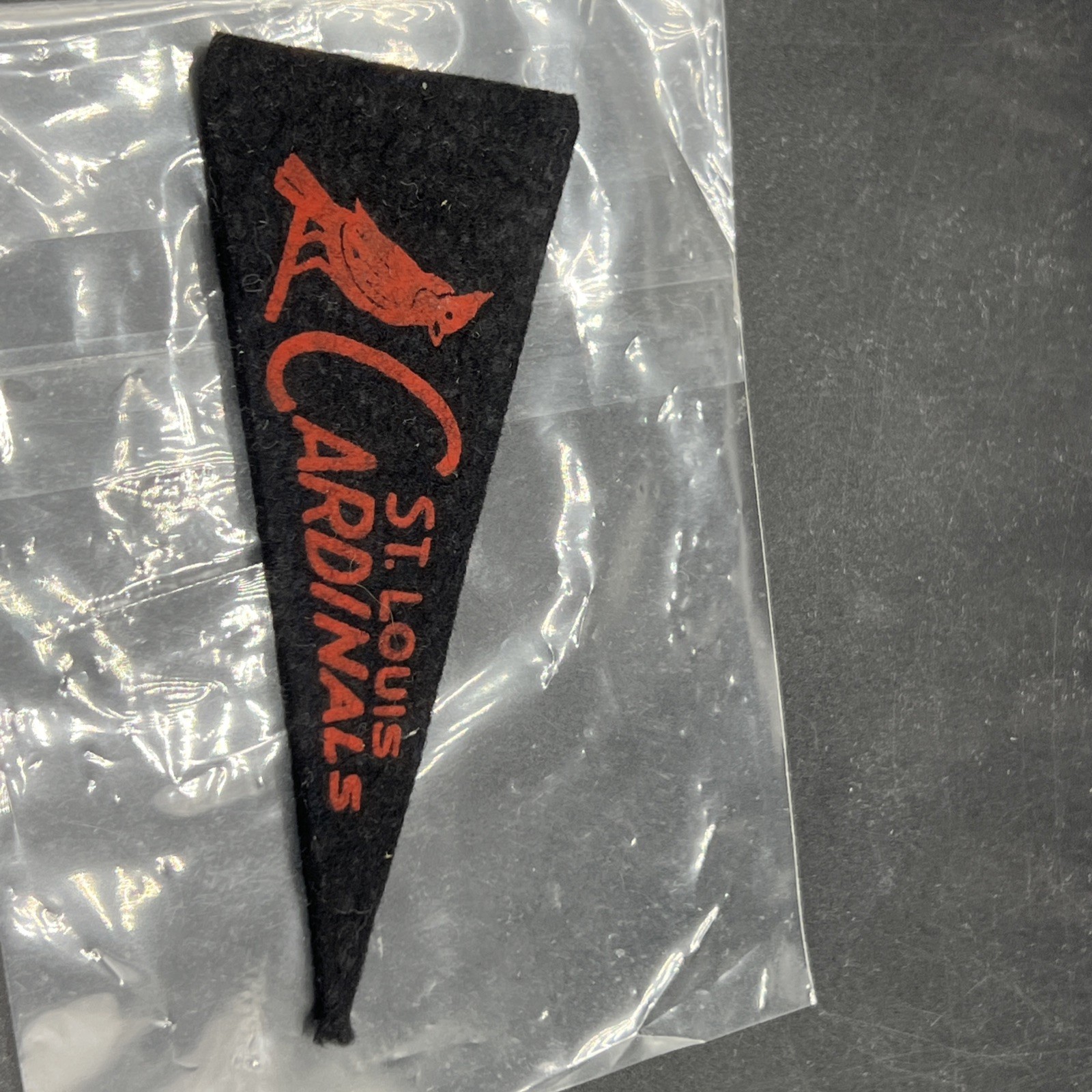 Vintage St. Louis Cardinals 1950’s mini felt baseball pennant Rare 4 Inches
