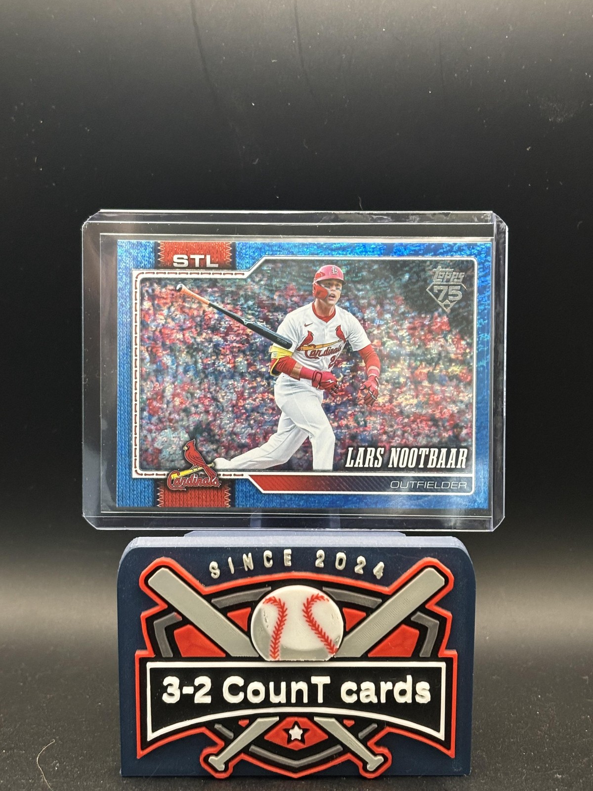 2026 Topps #441 Lars Nootbaar Blue Holo Foil /150