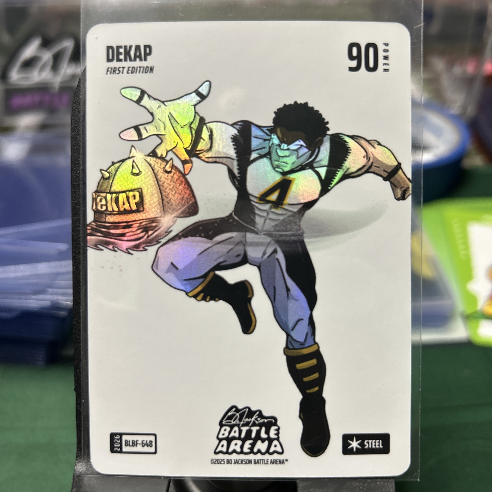 2026 Bo Jackson Battle Arena Dekap Blizzard Battlefoil Steel DK Metcalf