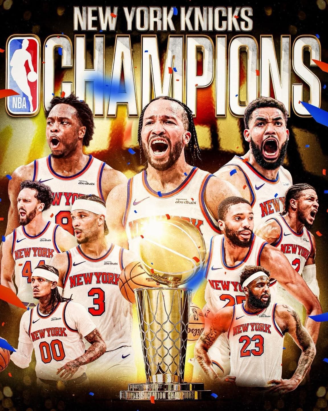 New York Knicks 2026 NBA Finals Champions Poster Multiple Sizes NY Knicks