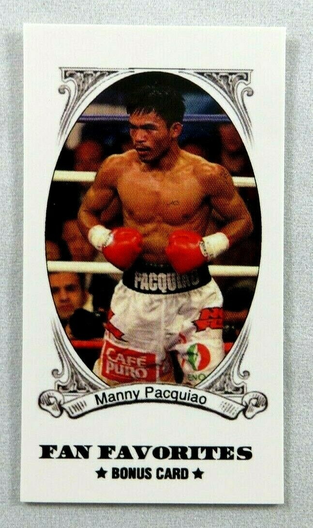 MANNY PACQUIAO 2011 FAN FAVORITES BONUS CARD #BC1 (Same Year As Allen & Ginter)