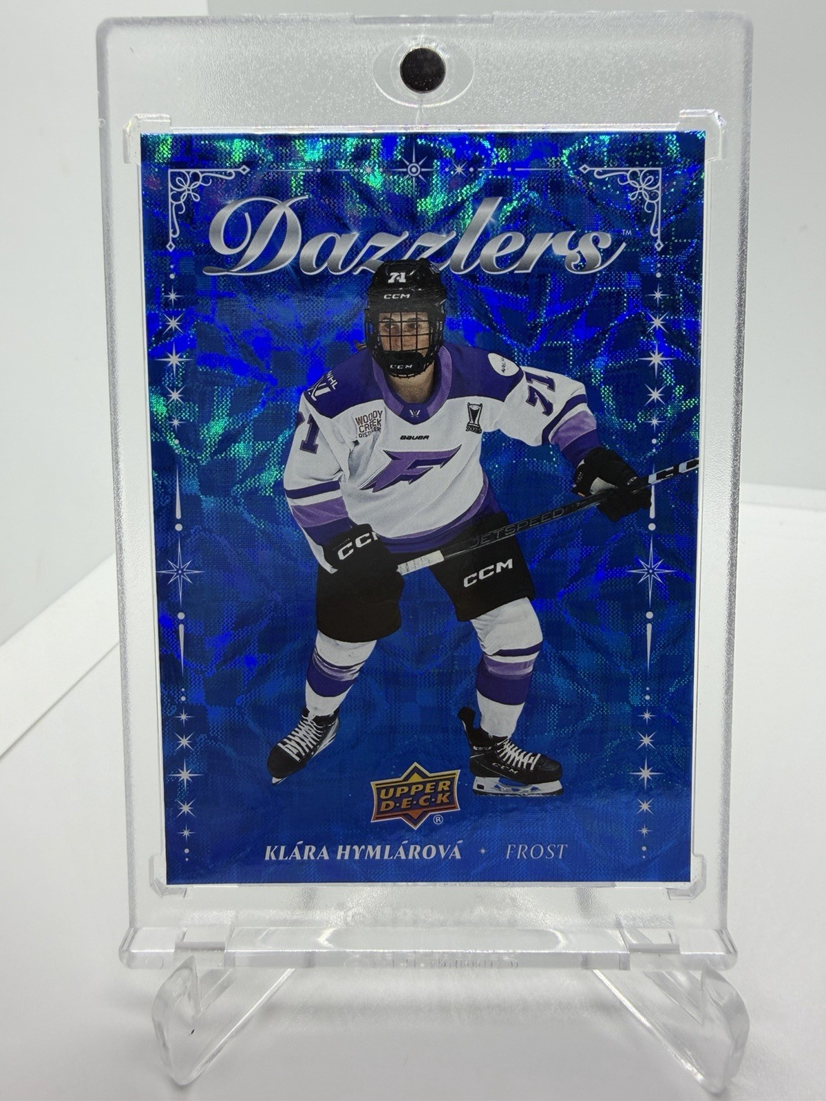 2025-26 Upper Deck PWHL Klara Hymlarova Dazzlers Blue Insert #DZ-10 Frost
