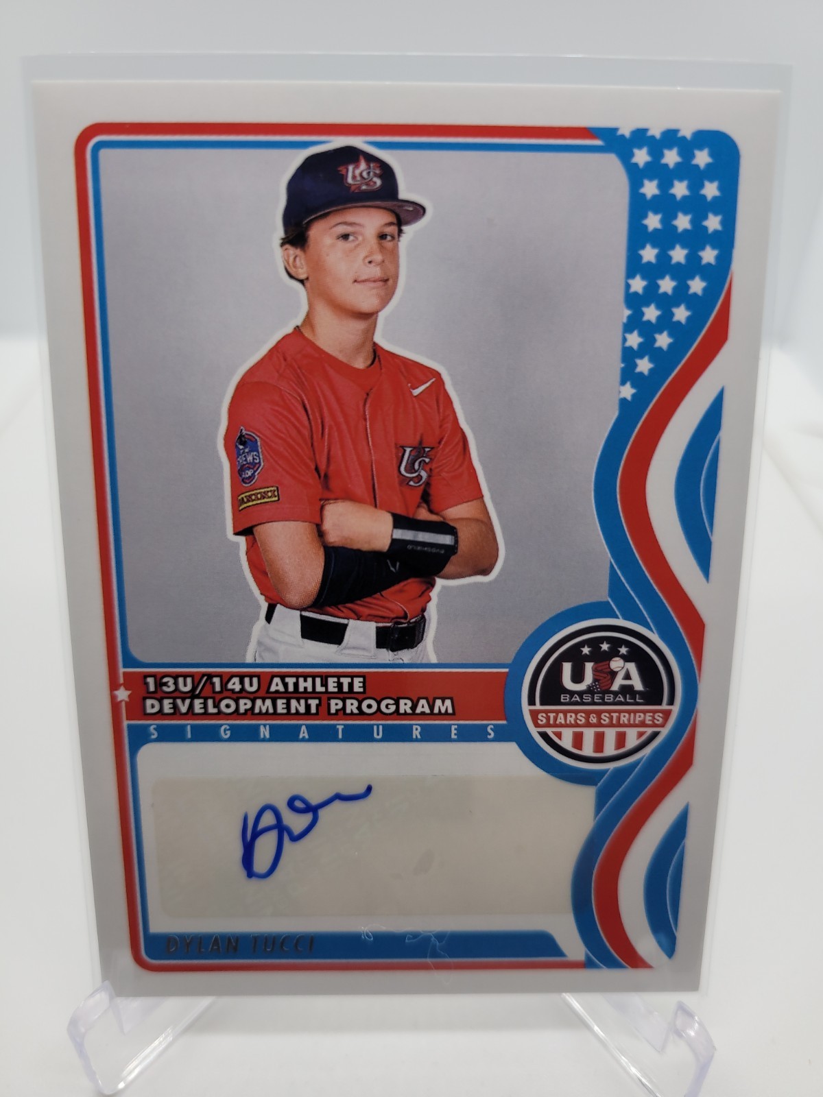 2025 Panini Stars & Stripes Dylan Tucci NTS-DT Auto 13/U – 14/U Star