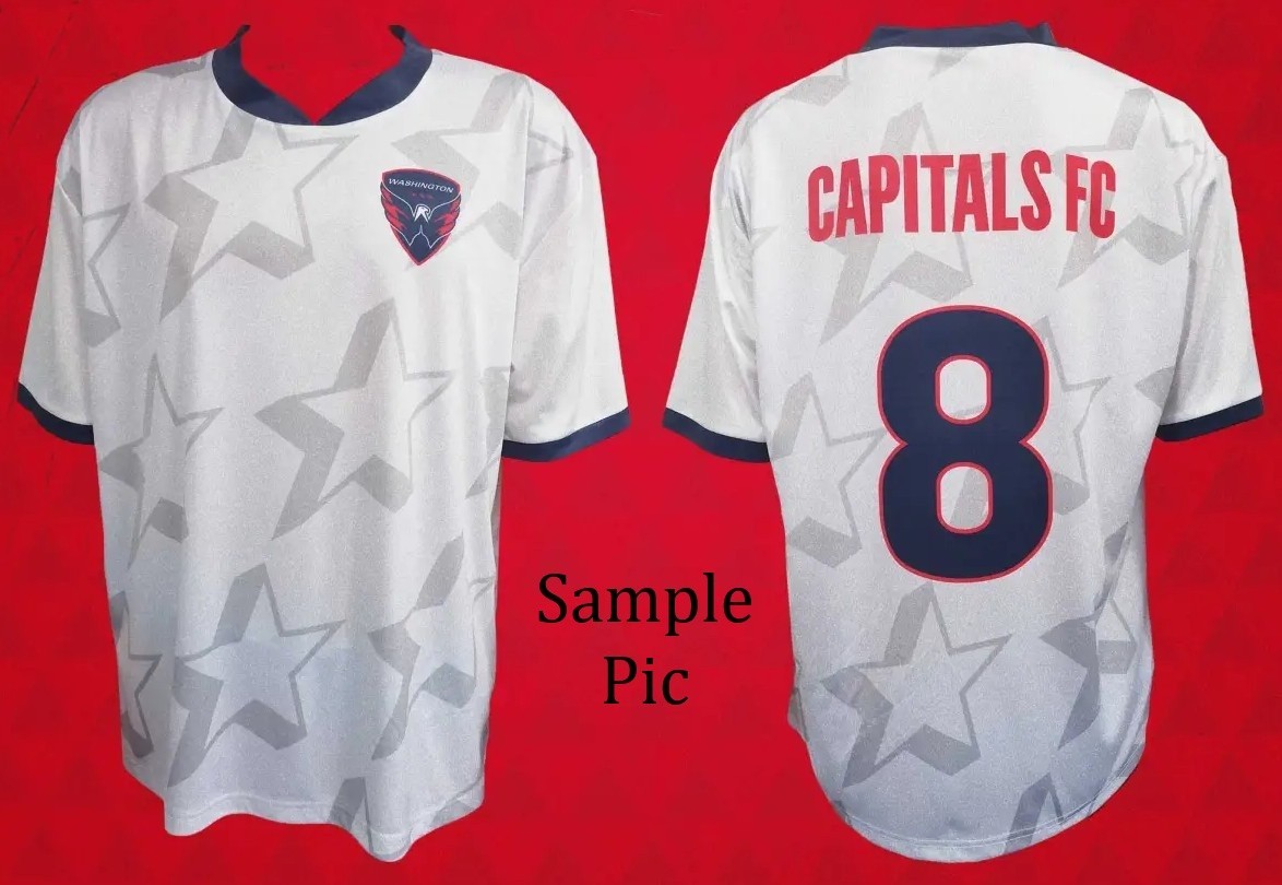 Adult Large NHL Washington Capitals Soccer FC Football Club jersey #8, 11/8/23