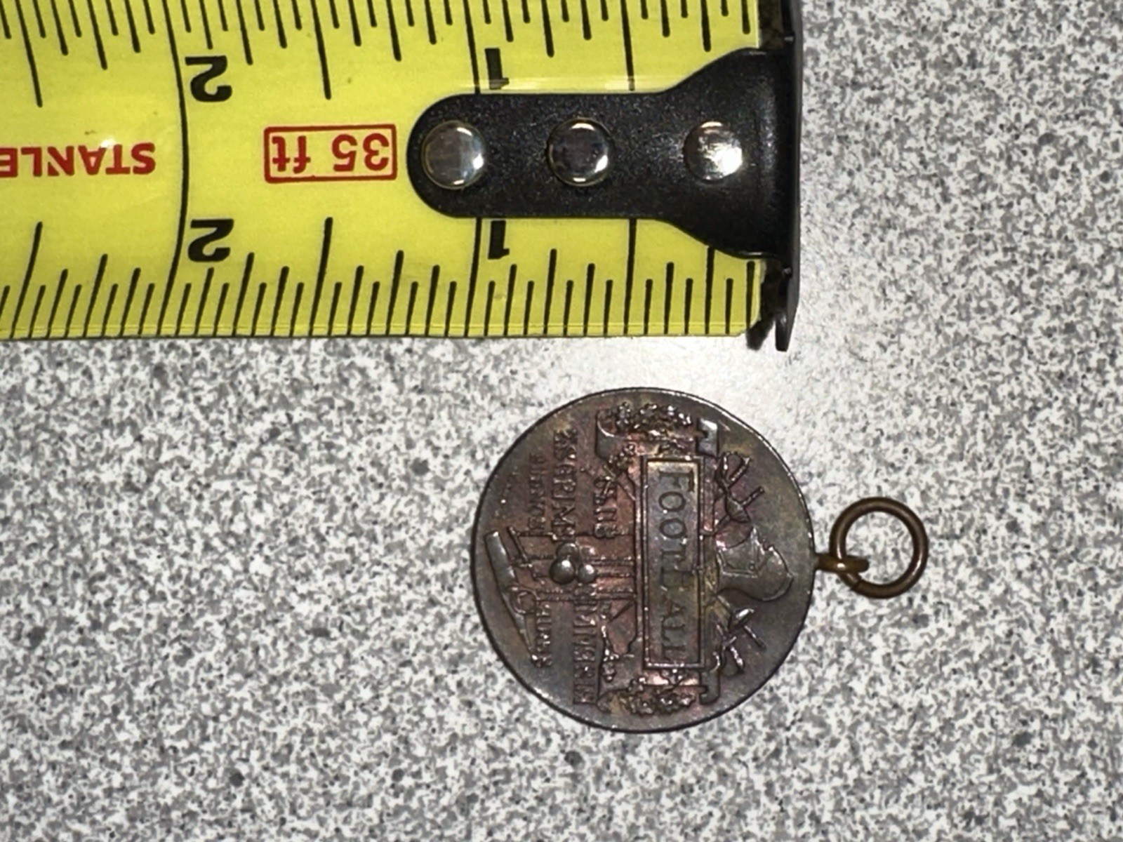 Antique Gimnasia Y Esgrima Football Medal Argentina Year Unknown Orzali y Cia