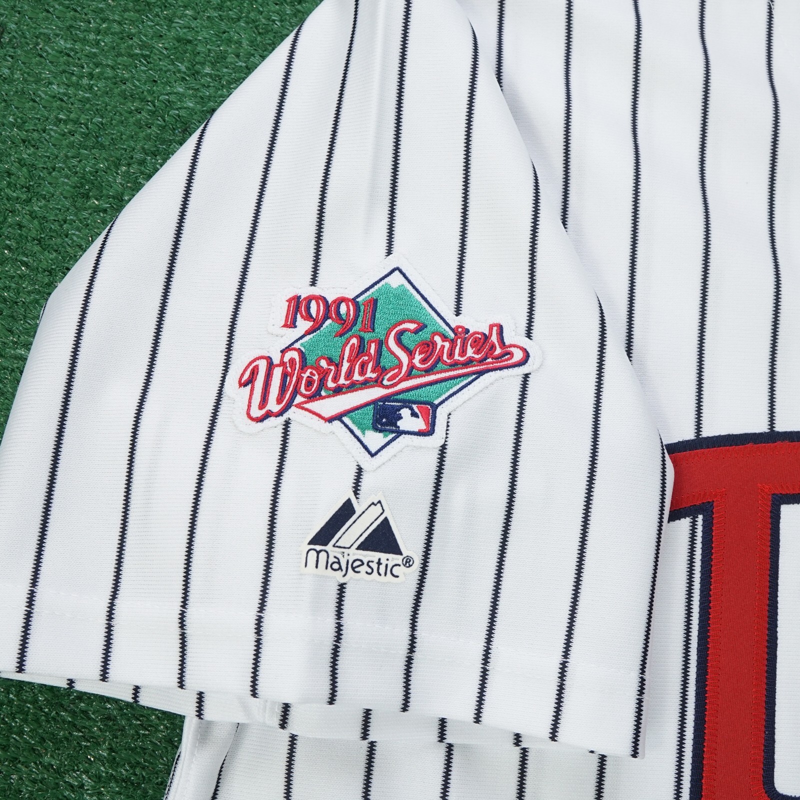 Kirby Puckett 1991 Minnesota Twins World Series Cooperstown Men’s Home Jersey