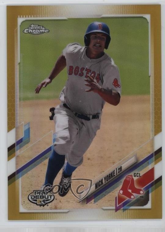 2021 Topps Pro Debut Chrome Gold Refractor 11/50 Nick Yorke #PDC-92 1s6p