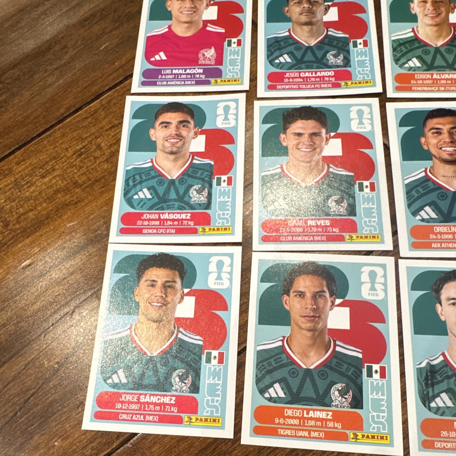 Panini FIFA World Cup 2026 Mexico Sticker Lot 20 MEX 1-20 Foil Hologram