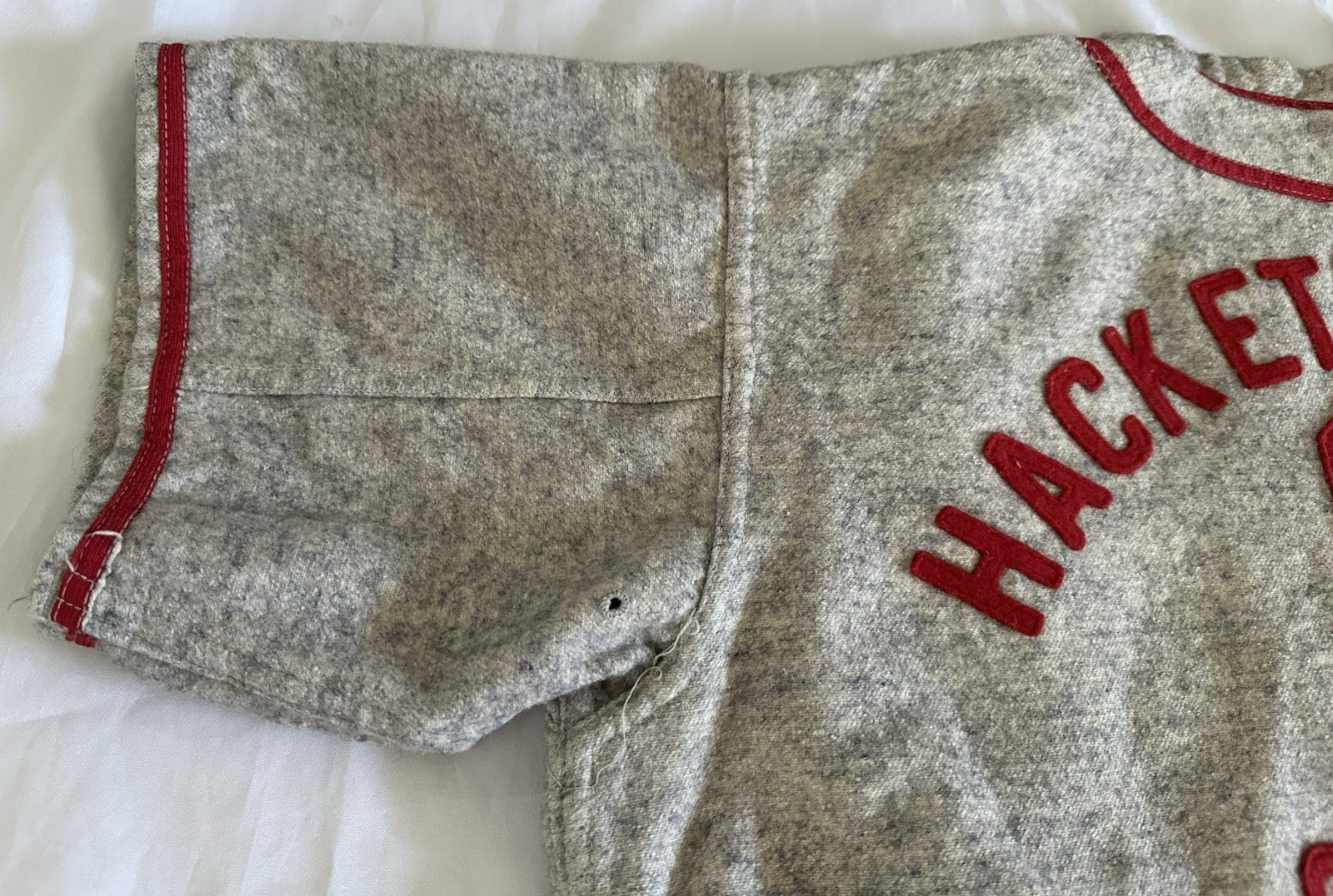 1940’s DODGERS Game Worn FLANNEL Baseball Jersey & Pants HACKETT MOTOR SALES