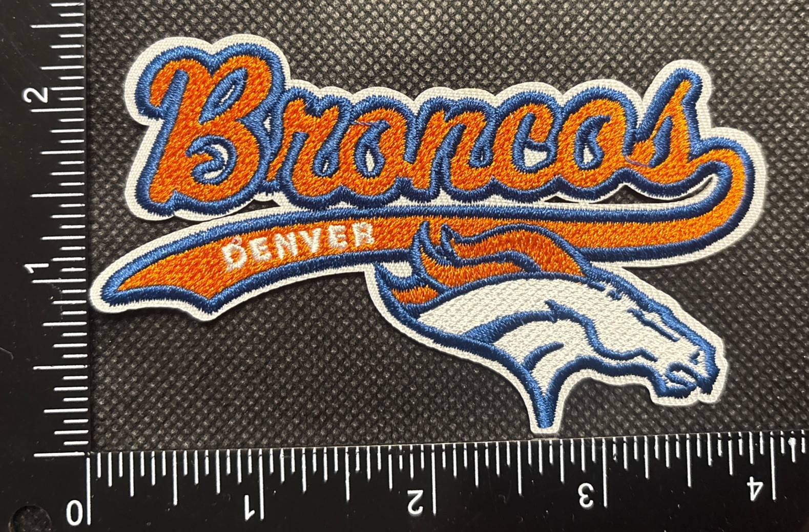 DENVER BRONCOS NFL FOOTBALL IRON ON EMBROIDERED PATCH SEE PHOTOS