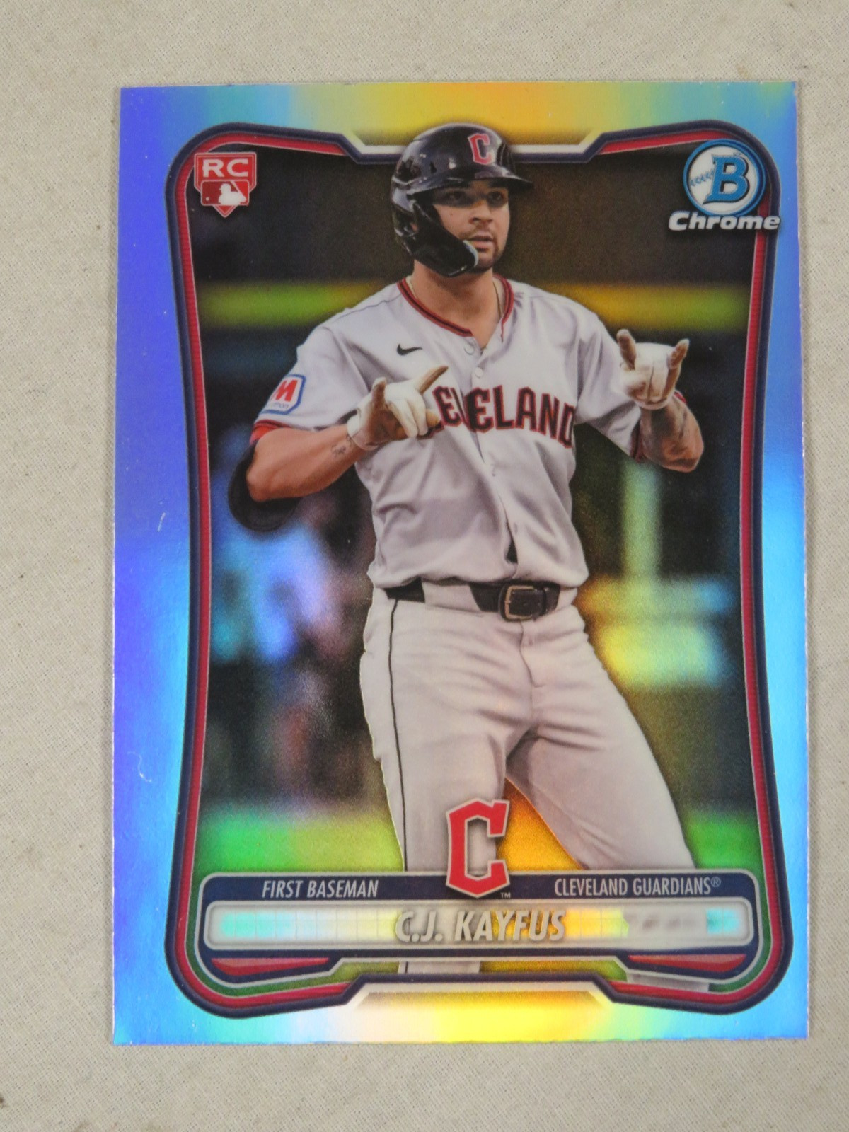 2026 Bowman Chrome RC C.J. Kayfus Red Rookie Refractor #98 Guardians ￼