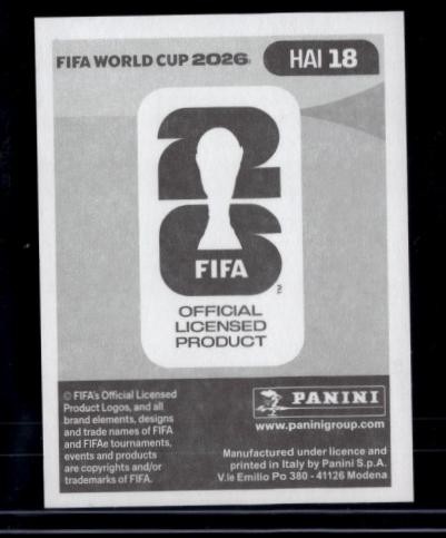 2026 Panini World Cup Sticker Collection Duckens Nazon Haiti Gold Crumple