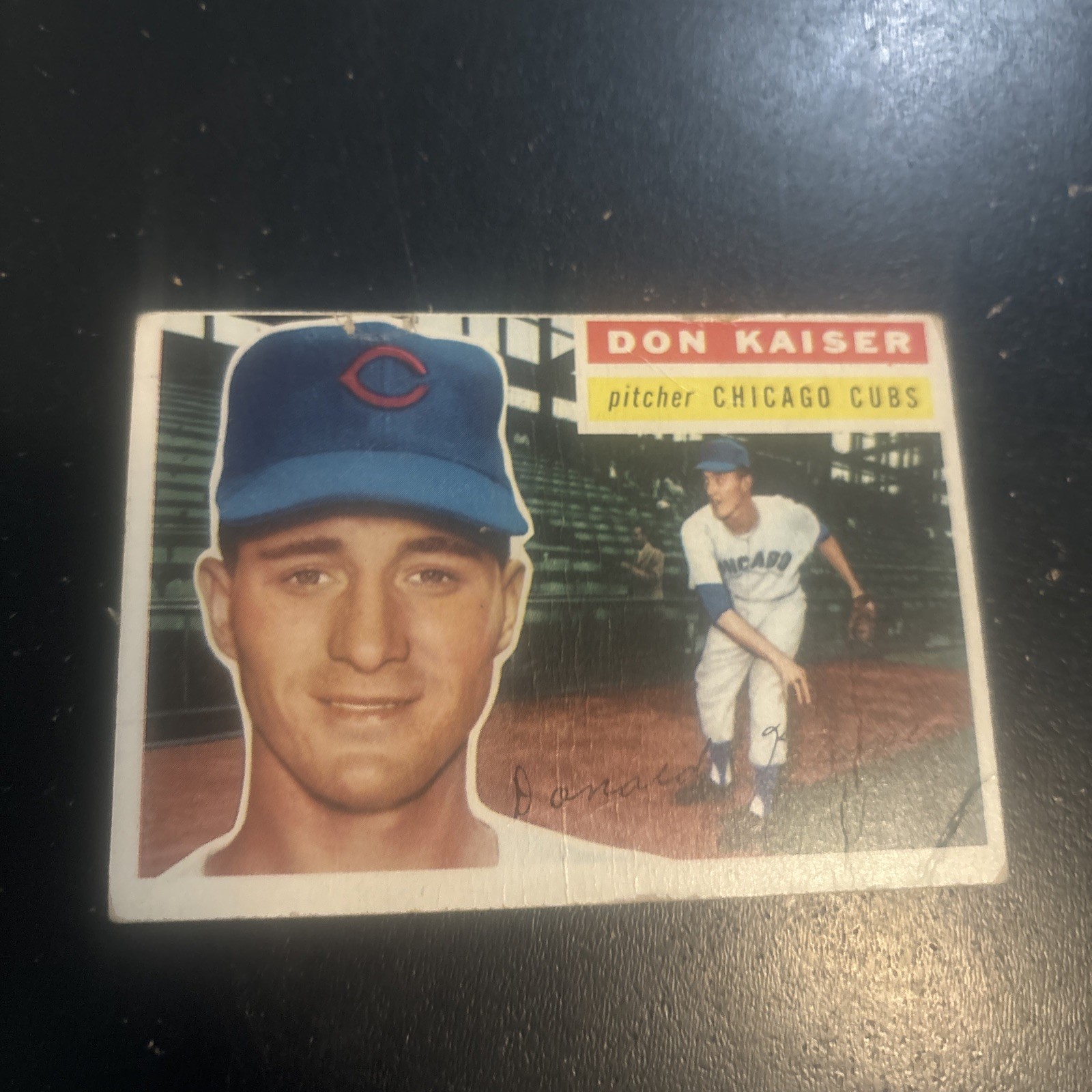 1956 Topps Baseball Don Kaiser #124 Chicago Cubs