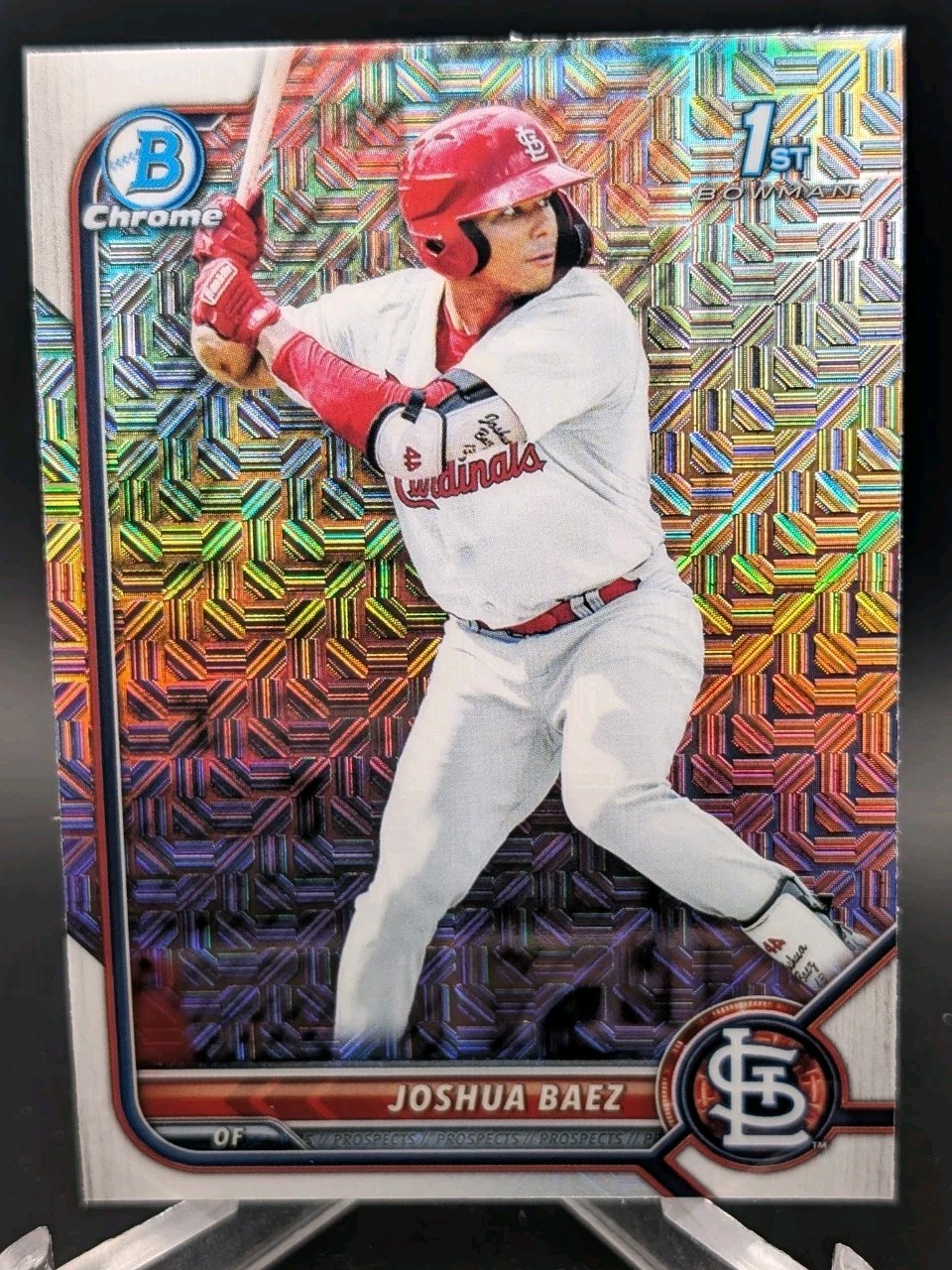 2022 Bowman – Chrome 1st Joshua Baez #BCP-112 Mojo Refractor – Cardinals