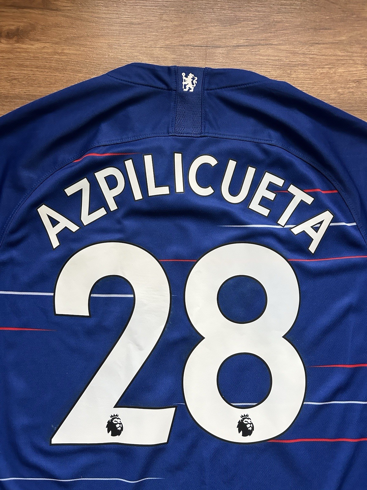 CHELSEA ENGLAND 2018/2019 HOME FOOTBALL SHIRT JERSEY SOCCER NIKE #28 AZPILICUETA