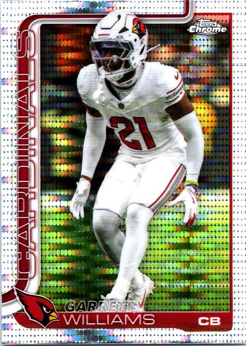 2025 Topps Chrome #6 Garrett Williams Pulsar Refractor