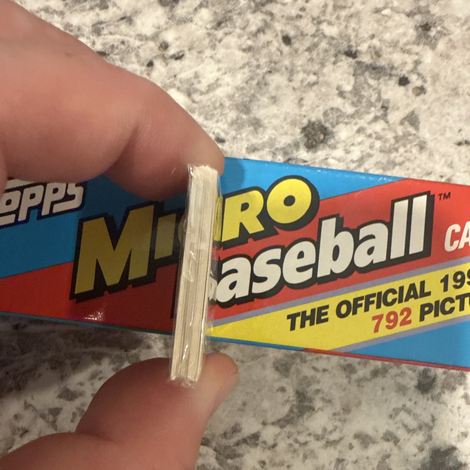 Topps 1992 Micro Baseball Cards Complete Set Box w/ 12 Gold Picture Cards