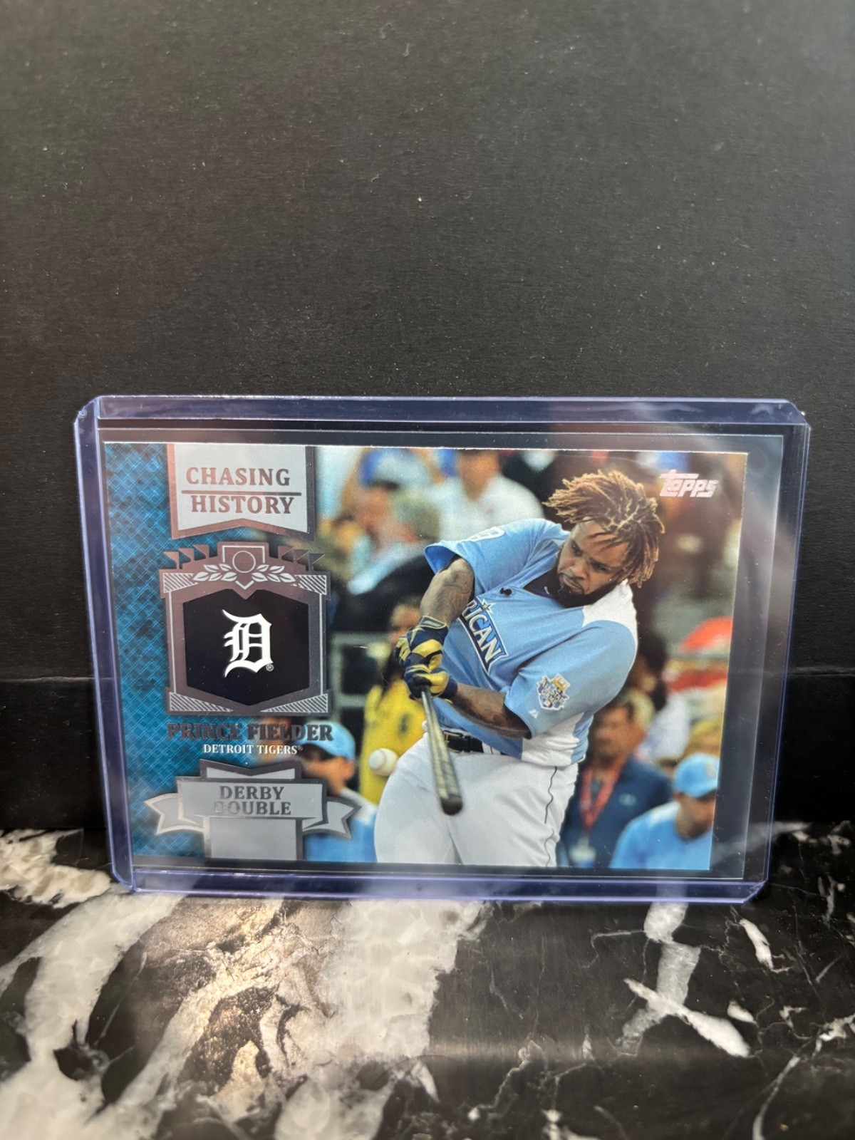 PRINCE FIELDER 2013 TOPPS CHASING HISTORY DERBY DOUBLE GAME USED #CH-PF