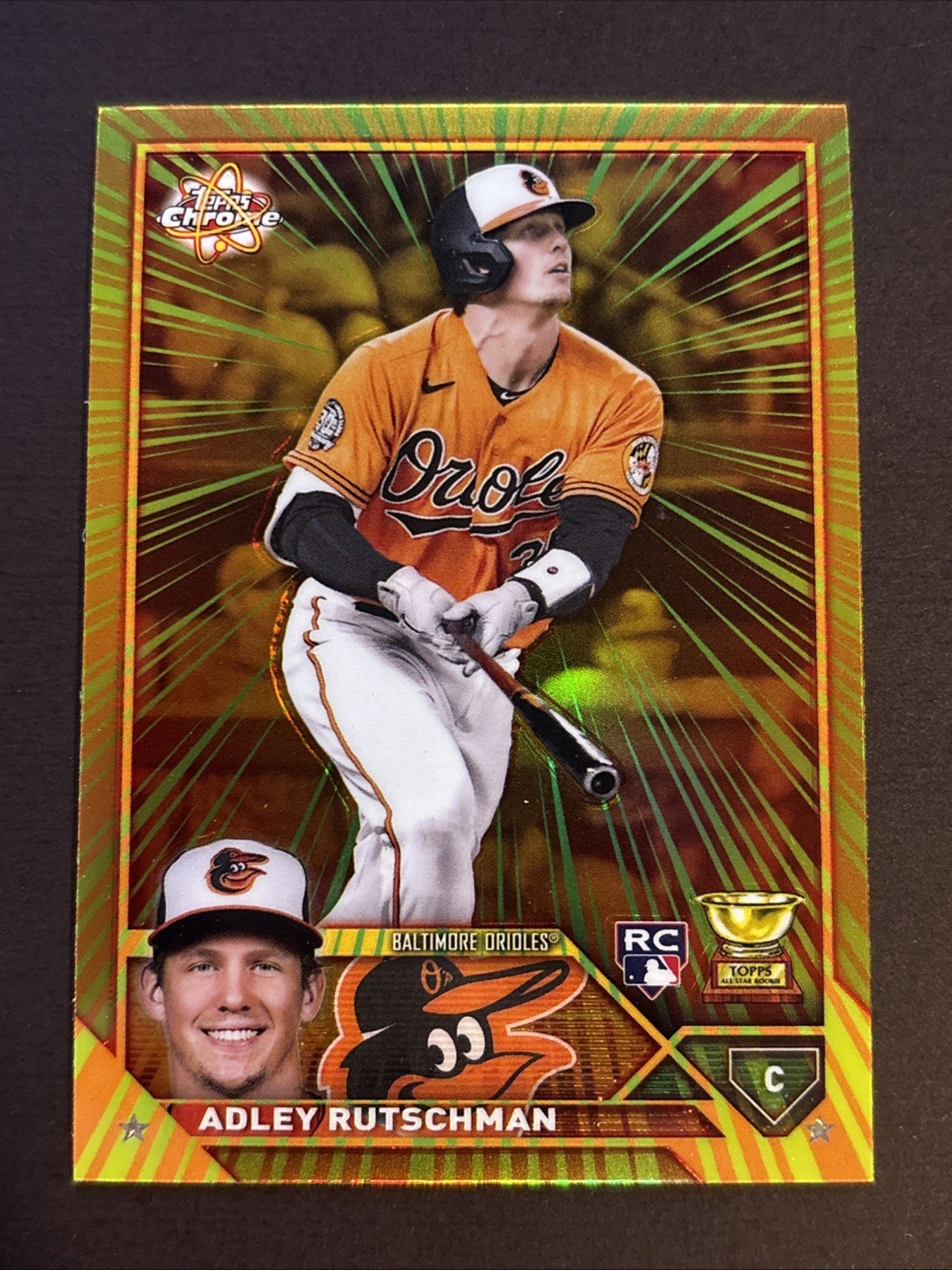 2023 Topps Chrome – Radiating Rookies Adley Rutschman #RR-1 (RC) SP ORIOLES