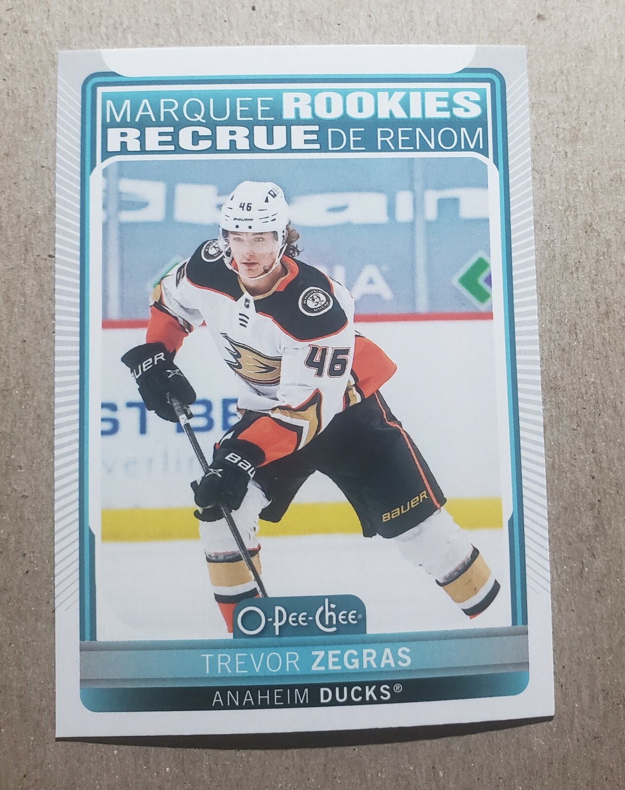 2021-22 O-Pee-Chee Marquee Trevor Zegras Rookie #535 Anaheim Ducks RC