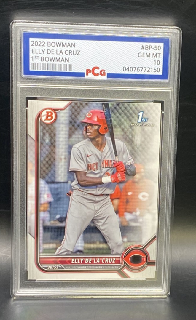 2022 Bowman 1st #BP50 Elly De La Cruz RC Rookie PCG 10 Gem Mint REDS