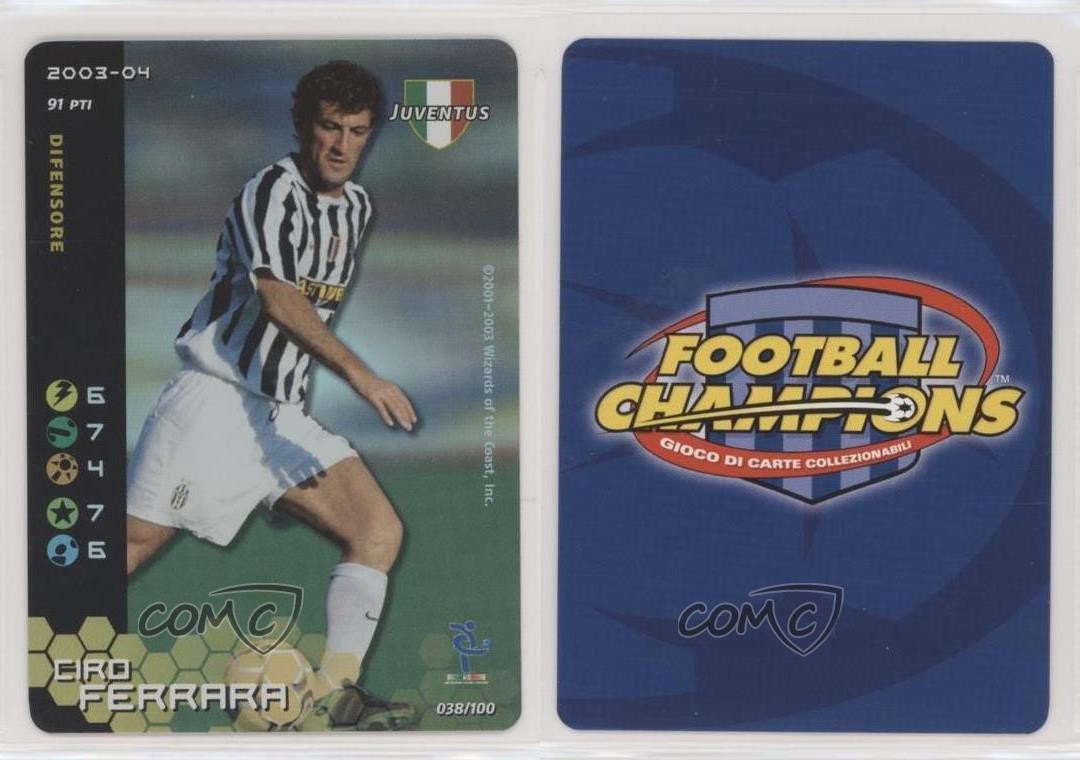 2003-04 Wizards of the Coast Football Champions Serie A Ciro Ferrara #38 rj1